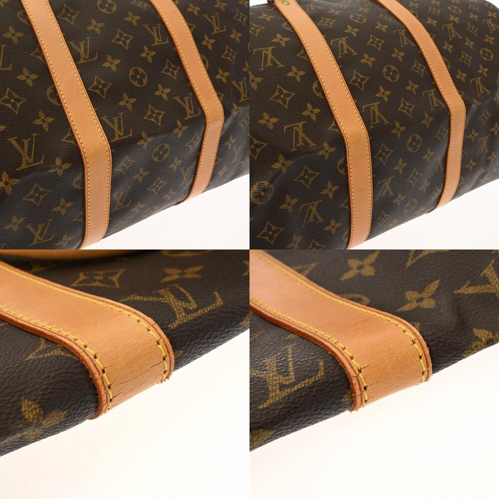 LOUIS VUITTON Monogram Keepall Brown Canvas Boston Bag - Picture 10 of 11